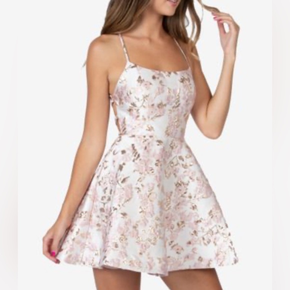 B Darlin Dresses & Skirts - B Darlin Juniors' Lace-Up A-Line Spaghetti Strap Dress Size 3/4 NWOT